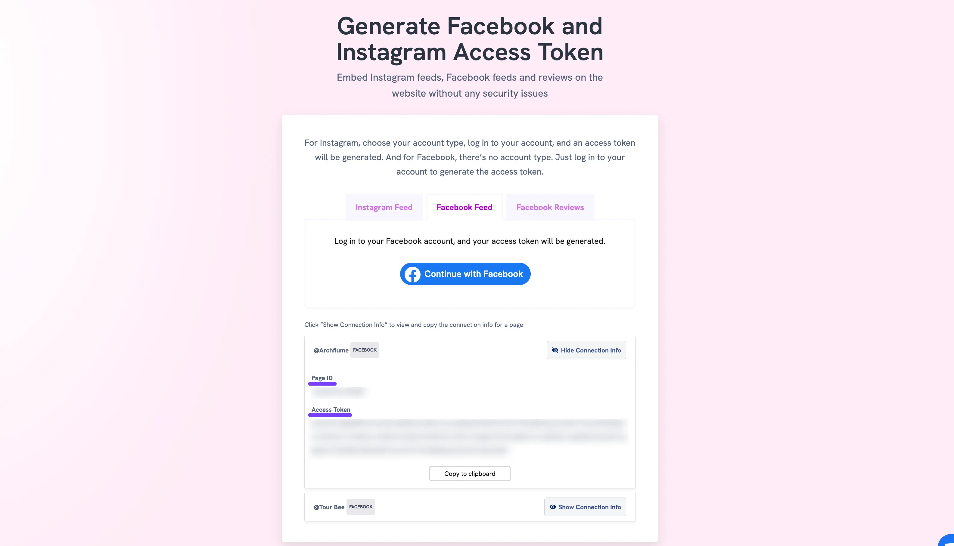 Get Page ID & Access Token