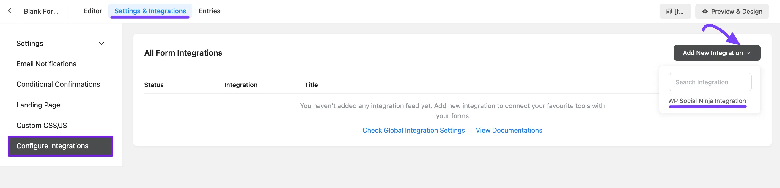 configure integration 03