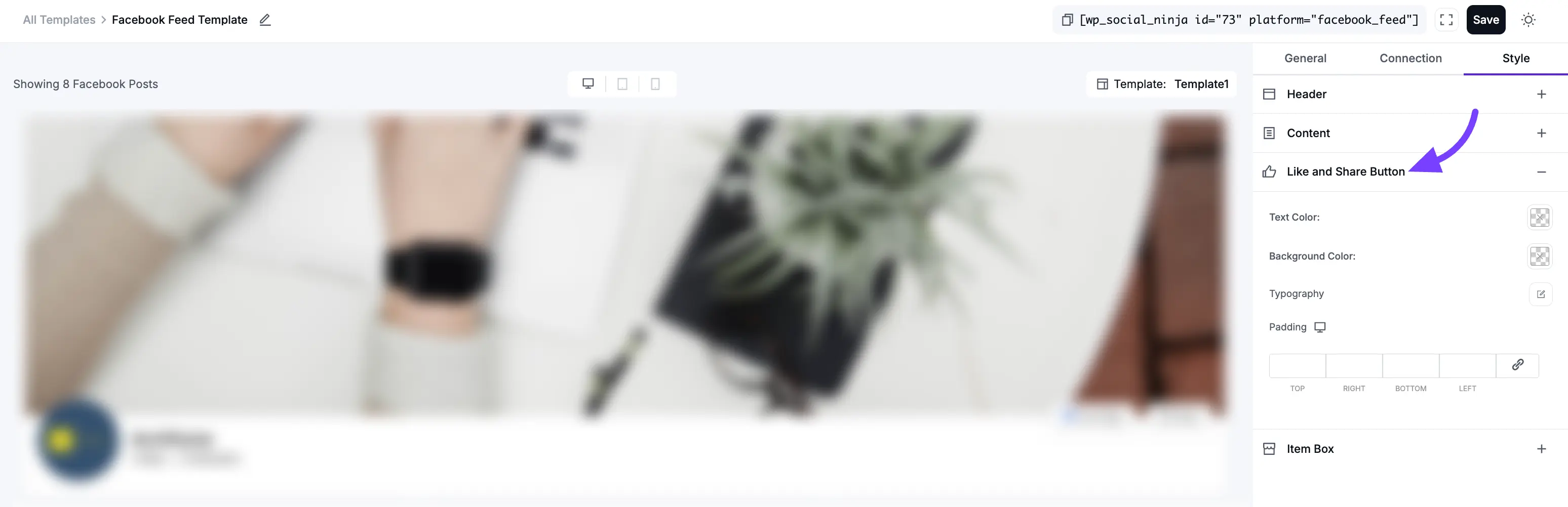 Facebook Template Styling