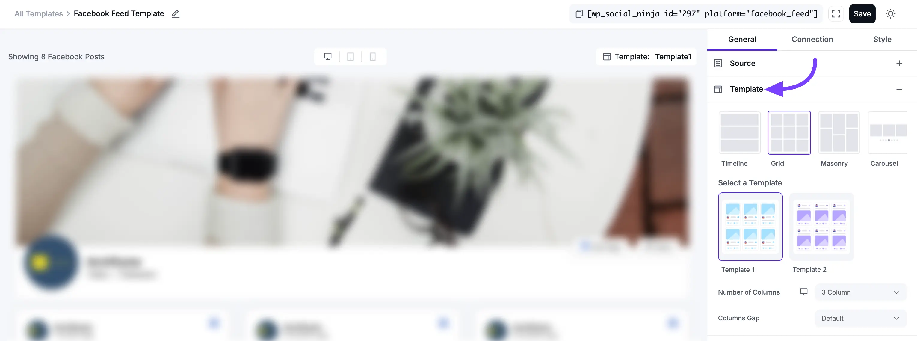 Facebook Feed Template