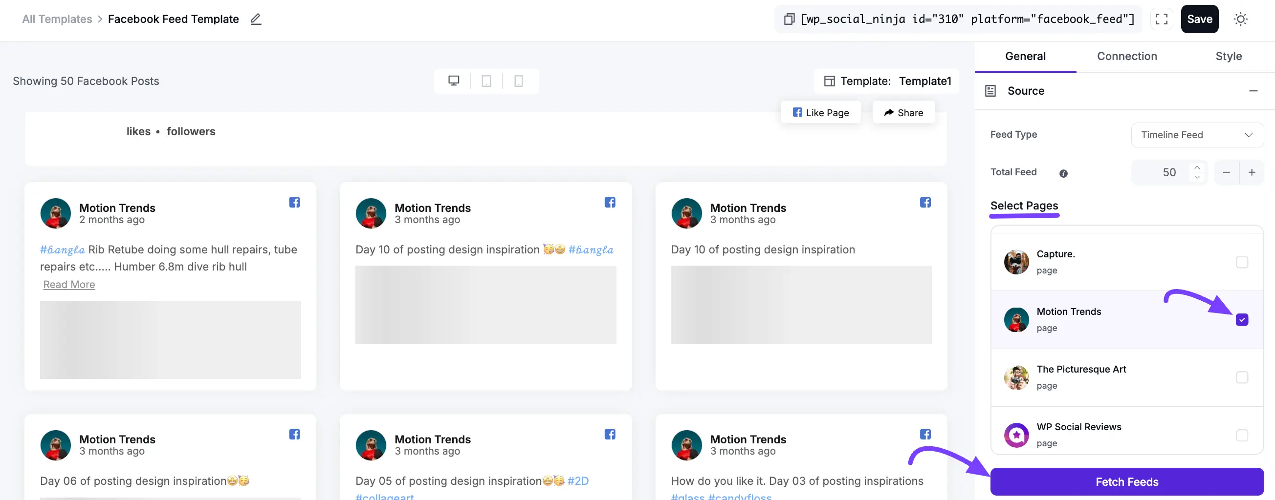 Displaying Facebook Event