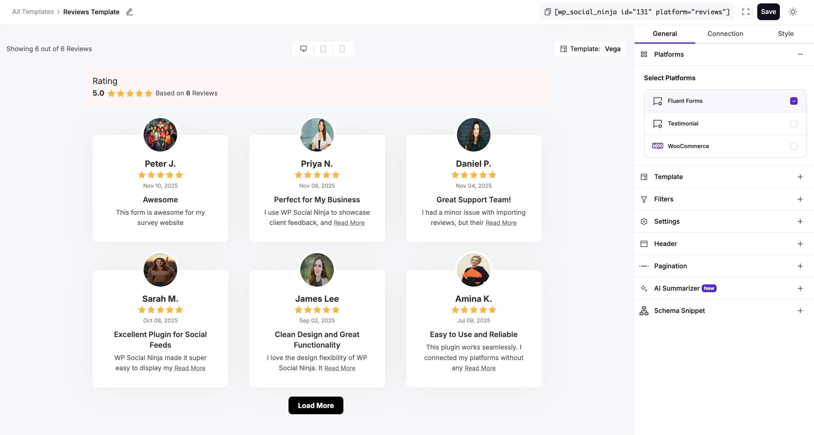 edit review template