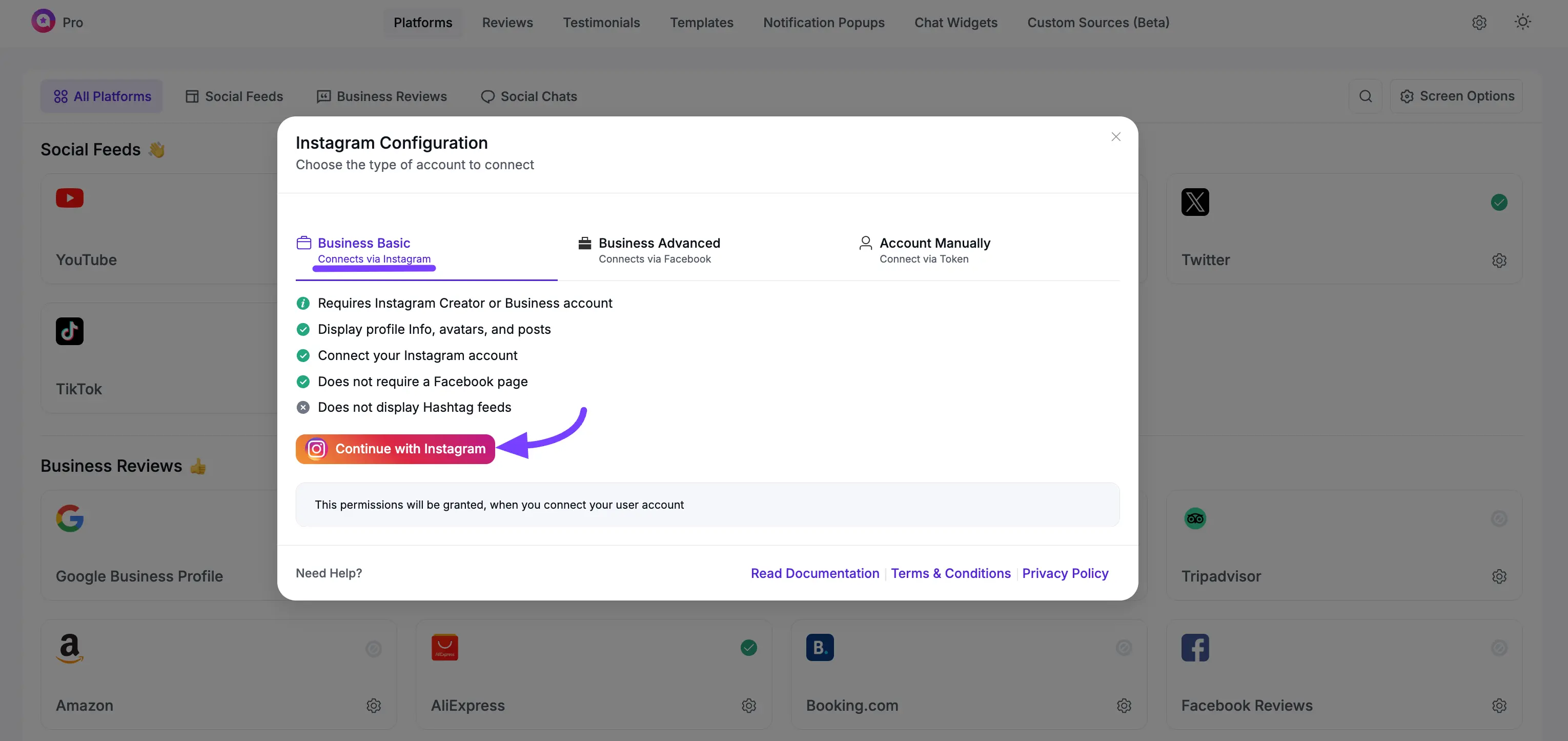 configure instagram 2