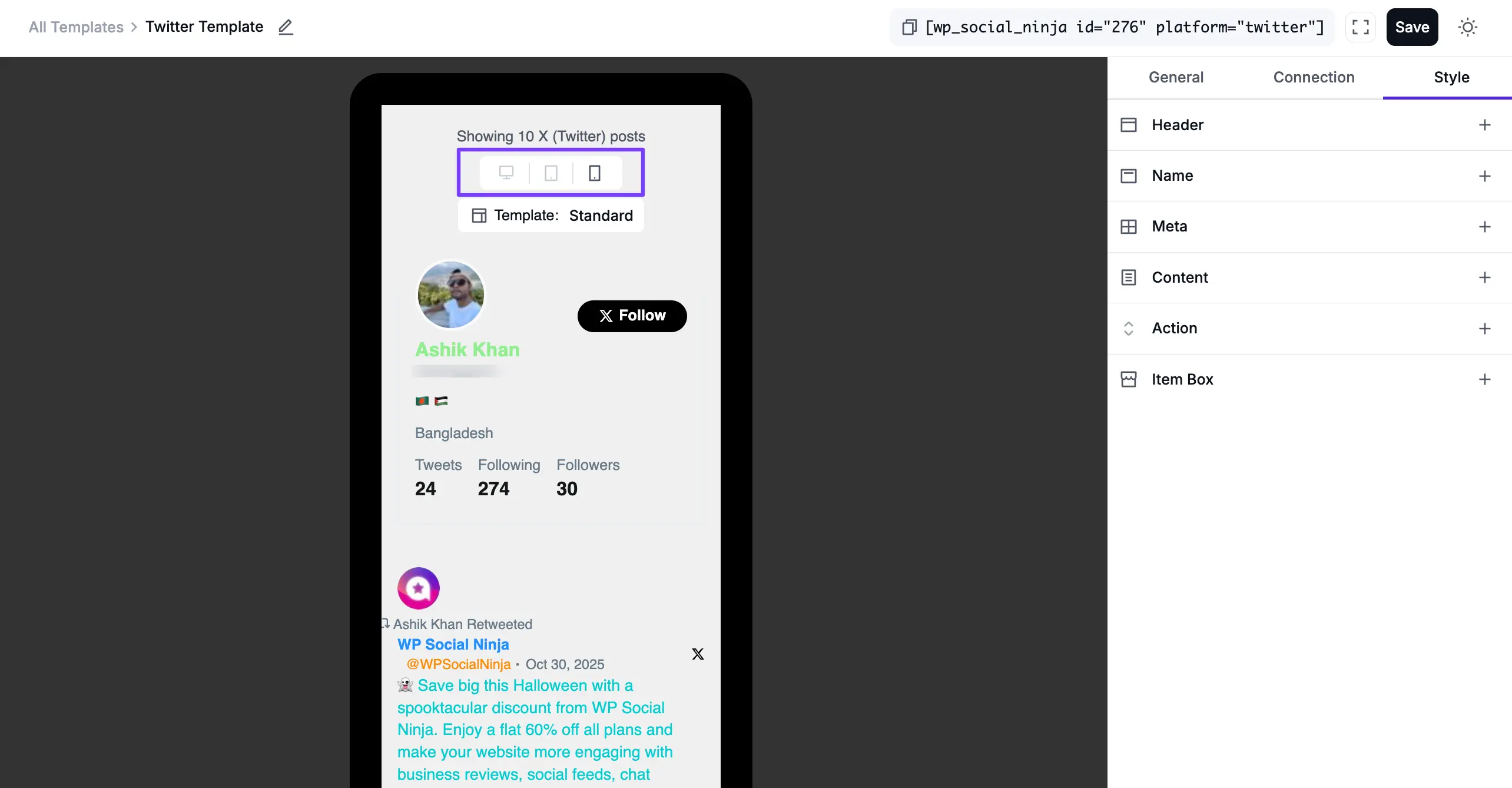 Responsive device icons for Desktop, Tablet, and Mobile