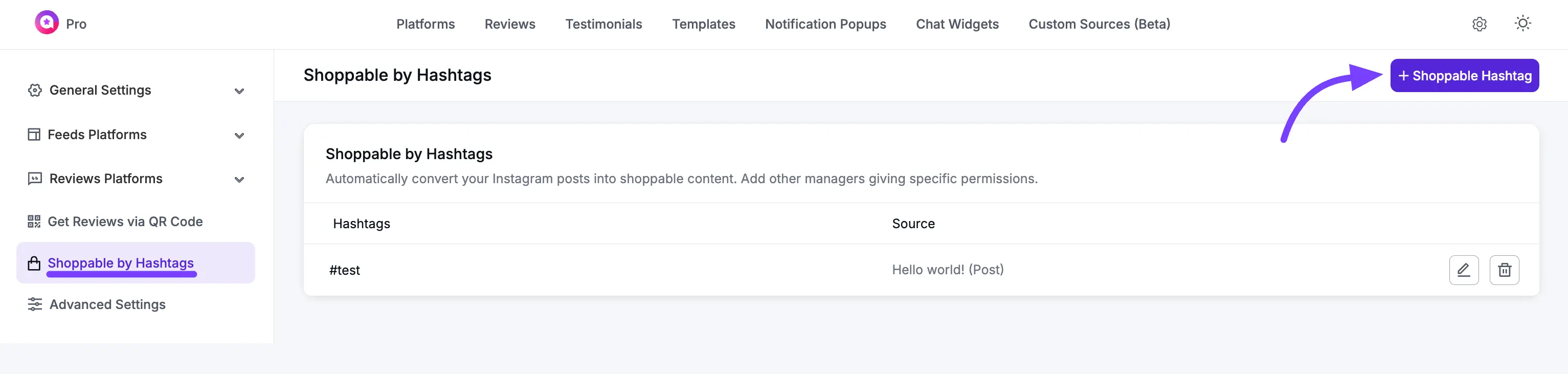 Instagram Shoppable Feed