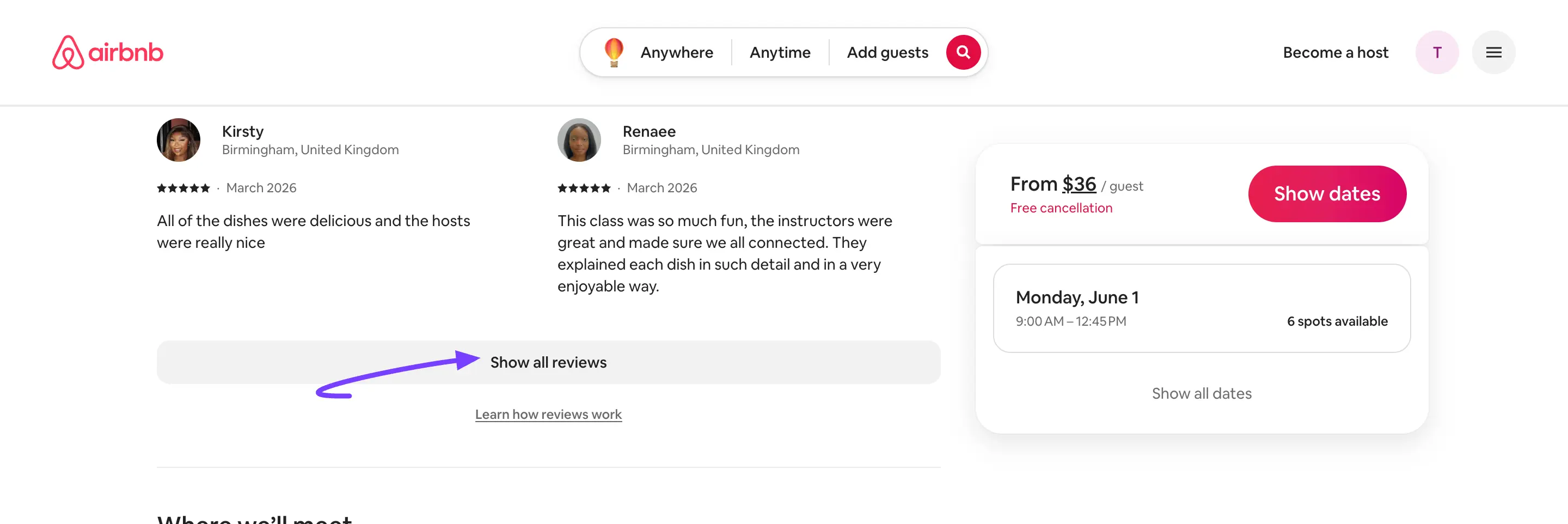 airbnb review